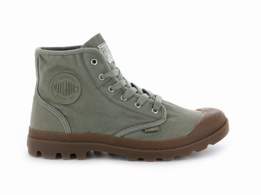 Palladium Pampa Hi Mens Boots Green Australia [RDBZAQ-705]